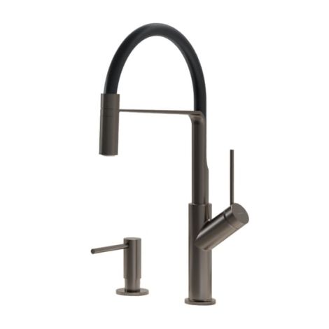 - OMNIRES VITA bateria kuchenna z wyciąganą wylewką, grafit szczotkowany VI6350BLGR - VI6350BLGR - Łazienki Szydłowski