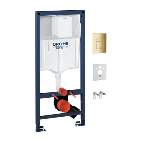  - OMNIRES RAPID podtynkowy zestaw WC 4w1, złoty połysk, GROHE RAPIDSETGL - RAPIDSETGL - Łazienki Szydłowski