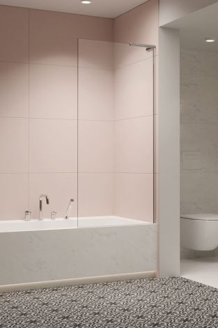 - Radaway Modo SL PNJ II parawan nawannowy jednoczęściowy Lewy 60 cm chrom 103160600101L - 10316060-01-01L - Łazienki Szydłowski