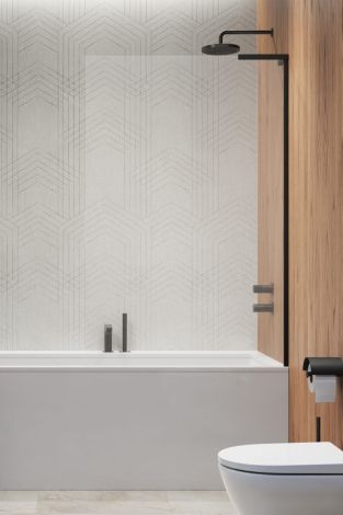  - Radaway Modo SL Black II parawan nawannowy jednoczęściowy Prawy 100 cm czarny 103161005401R - 10316100-54-01R - Łazienki Szydłowski