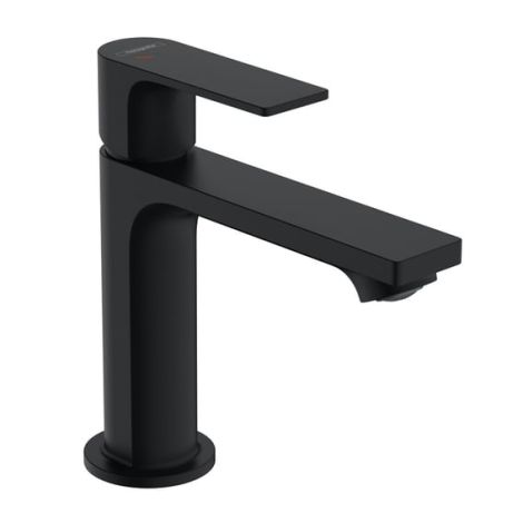  - HANSGROHE Rebris E bateria umywalkowa 110   z zestawem odpływowym czarny mat 72551670 - 72551670 - Łazienki Szydłowski