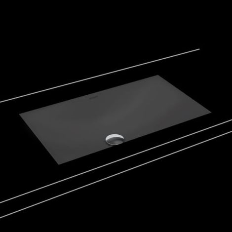 - KALDEWEI SILENIO umywalka podblatowa 63,4 x 39,1 cm stal emaliowana kolor czarny mat z Perl-Effekt 906006313676 - 906006313676 - Łazienki Szydłowski