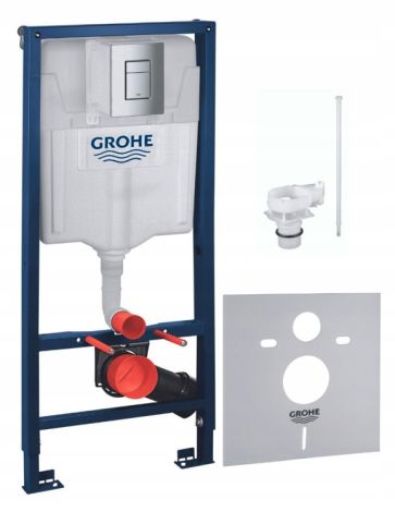 - GROHE-Rapid SL stelaż podtynkowy do WC 5w1 reduktor przepływu z przyciskiem Skate Cosmopolitan chrom połysk 1000047 - 1000047 - Łazienki Szydłowski