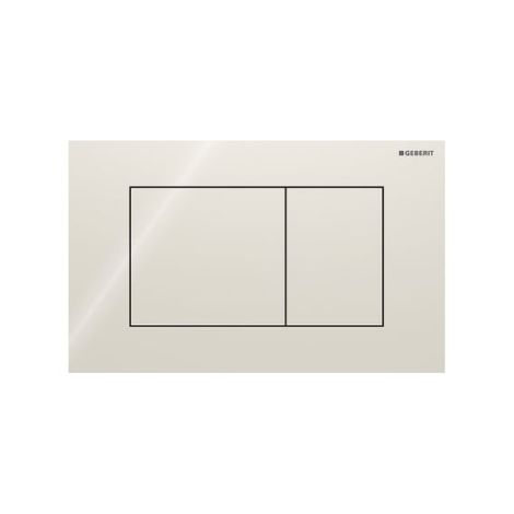 - GEBERIT Sigma 40 przycisk spłukujacy ,prostokątny, spłukiwanie dwudzielne kolor  piaskowy szary / Szkło błyszczące 115629JL1 - 115.629.JL.1 - Łazienki Szydłowski