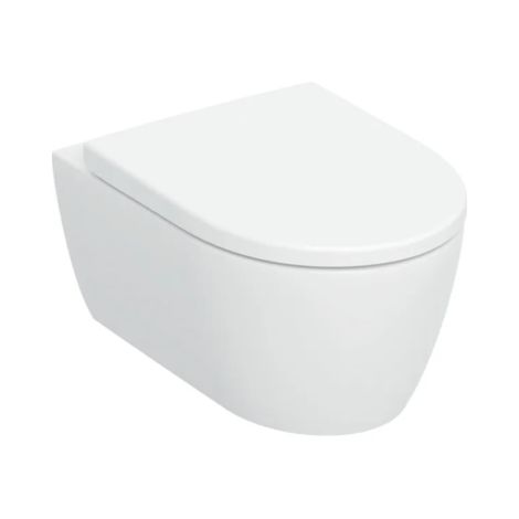 - GEBERIT iCon Zestaw wiszącej miski WC lejowa, ukryte mocowania, TurboFlush, z deską sedesową biały mat 503046JT1 - 503.046.JT.1 - Łazienki Szydłowski