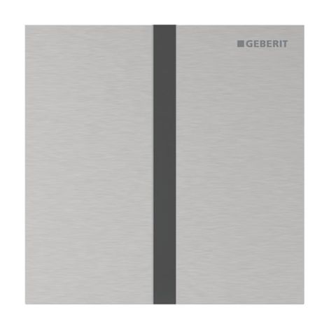 - GEBERIT typ 40 System spłukiwania pisuarów z elektronicznym uruchamianiem spłukiwania, zasilanie sieciowe, płyta przykrywająca kwadratowa szczotkowany, z powłoką easy-to-clean 116227FW1 - 116.227.FW.1 - Łazienki Szydłowski