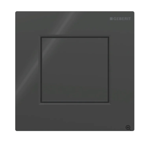  - GEBERIT typ 01 System spłukiwania pisuarów z pneumatycznym uruchamianiem spłukiwania, przycisk uruchamiający kwadratowy czarny / błyszczący 116064DW1 - 116.064.DW.1 - Łazienki Szydłowski