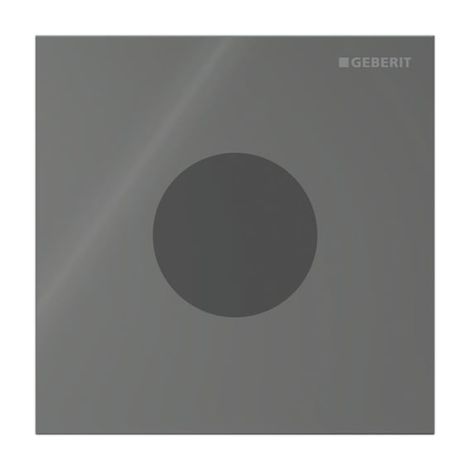 - GEBERIT typ 40 System spłukiwania pisuarów z elektronicznym uruchamianiem spłukiwania, zasilanie sieciowe, płyta przykrywająca okrągła lava / szkło błyszczące 116024JK1 - 116.024.JK.1 - Łazienki Szydłowski