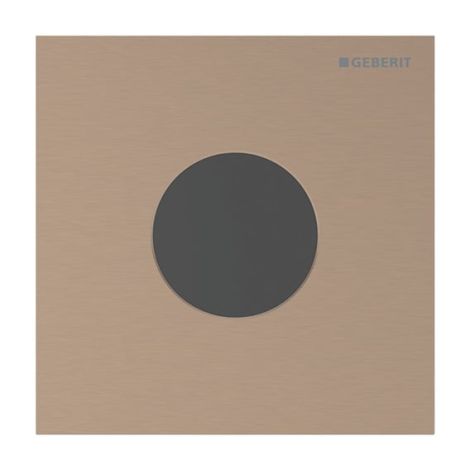 - GEBERIT typ 40 System spłukiwania pisuarów z elektronicznym uruchamianiem spłukiwania, zasilanie sieciowe, płyta przykrywająca okrągła czerwone złoto / szczotkowany, z powłoką easy-to-clean 116.024.QB.1 - 116.024.QB.1 - Łazienki Szydłowski