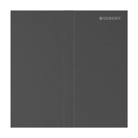 - GEBERIT typ 40 System spłukiwania pisuarów z elektronicznym uruchamianiem spłukiwania, zasilanie bateryjne, płyta przykrywająca kwadratowa czarny chrom / szczotkowany, z powłoką easy-to-clean 116237QD1 - 116.237.QD.1 - Łazienki Szydłowski
