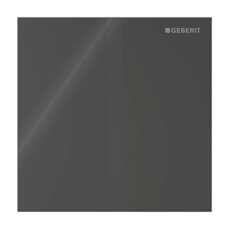  - GEBERIT typ 40 System spłukiwania pisuarów z elektronicznym uruchamianiem spłukiwania, zasilanie bateryjne, płyta przykrywająca kwadratowa czarny / szkło błyszczące 116237SJ1 - 116.237.SJ.1 - Łazienki Szydłowski