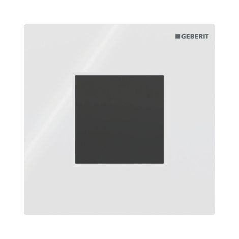  - GEBERIT typ 01 System spłukiwania pisuarów z elektronicznym uruchamianiem spłukiwania, zasilanie sieciowe, płyta przykrywająca prostokątny biały / błyszczący 116093111 - 116.093.11.1 - Łazienki Szydłowski