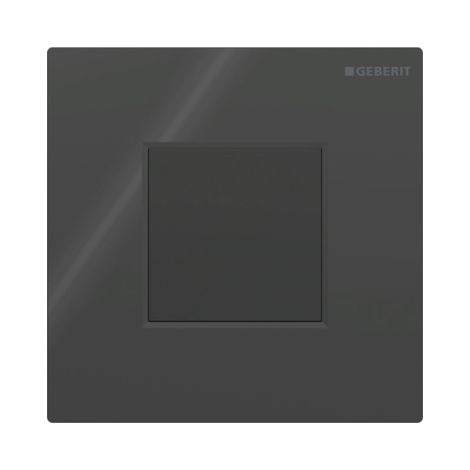  - GEBERIT typ 01 System spłukiwania pisuarów z elektronicznym uruchamianiem spłukiwania, zasilanie sieciowe, płyta przykrywająca prostokątny czarny / błyszczący 116093DW1 - 116.093.DW.1 - Łazienki Szydłowski