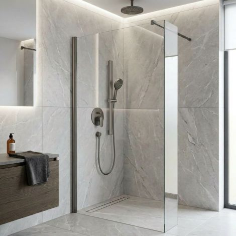  - GROHE- AQUA Rainshower Drążek prysznicowy, 600 mm brushed hard graphite 101673AL00 - 101673AL00 - Łazienki Szydłowski