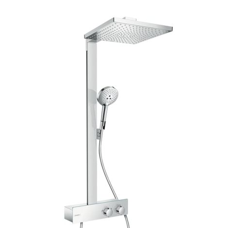  - HANSGROHE Raindance E system prysznicowy natynkowy z termostatem z EcoSmart i deszczownicą  chrom  27362000 - 27362000 - Łazienki Szydłowski