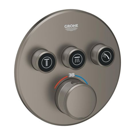  - GROHE-SmartControl Bateria termostatyczna do obsługi trzech wyjść wody kolor satin graphite 29121MG0 - 29121MG0 - Łazienki Szydłowski