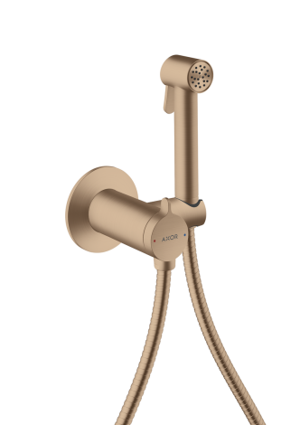  - AXOR  Bidette Showers słuchawka prysznicowa Bidette 1jet z mieszaczem, uchwytem i wężem prysznicowym  czerwone złoto szczotkowane 29242310 - 29242310 - Łazienki Szydłowski