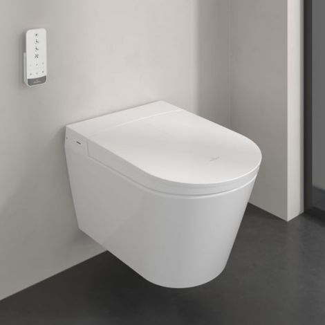 - Villeroy & Boch Tivo ViClean toaleta myjąca wisząca  z DirectFlush,609 x 400 mm  z deską WC kolor biały V22EM101 - V22EM101 - Łazienki Szydłowski