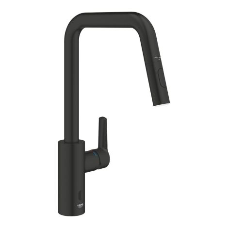 - GROHE-Start Elektroniczna Jednouchwytowa bateria kuchenna czarny mat 1012432430 - 1012432430 - Łazienki Szydłowski