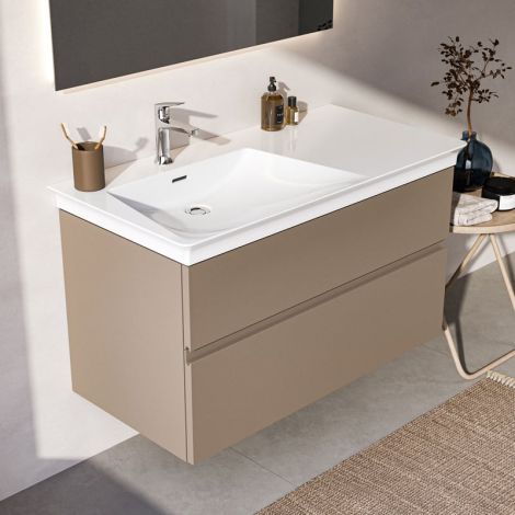  - ideal Standard Finesse szafka pod umywalkę 100 cm, 2 szuflady szarobeżowy mat E3445UP - E3445UP - Łazienki Szydłowski