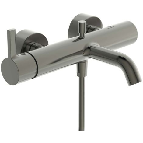  - Ideal Standard Joy bateria wannowa natynkowa z zestawem natryskowym silver storm BC787GN - BC787GN - Łazienki Szydłowski