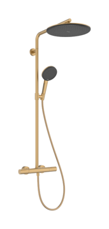  - Hansgrohe Raindance Alive S Puro Komplet prysznicowy 300 1jet EcoSmart+ z termostatem Ecostat Element brąz szczotkowany 24594140 - 24594140 - Łazienki Szydłowski