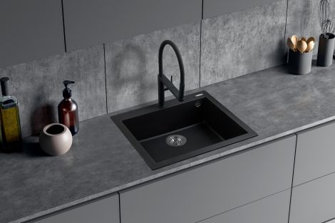  - BERG Black Spike bateria kuchenna czarny mat 130159PH - 130159PH - Łazienki Szydłowski