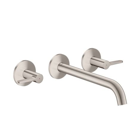  - AXOR One 3-otworowa bateria wannowa z uchwytami jednoramiennymi, ścienna, podtynkowa stal szlachetna optyczna 48431800 - 48431800 - Łazienki Szydłowski