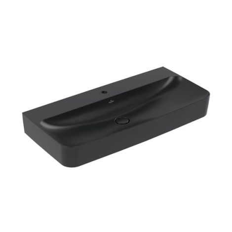 - VILLEROY & BOCH Finion Umywalka 100 x 47 cm , pure black z powłoką CeramicPlus 41681HR7 - 41681HR7 - Łazienki Szydłowski