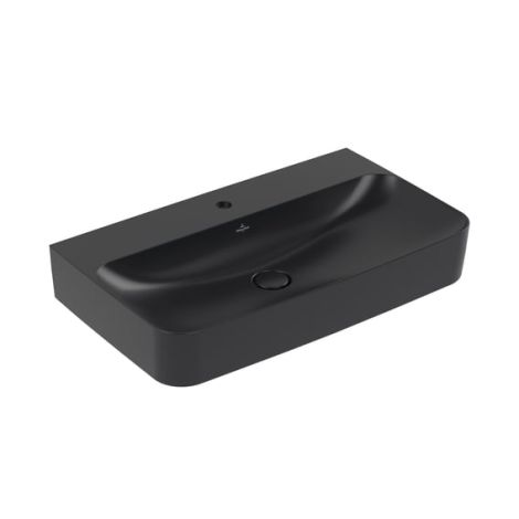 - VILLEROY & BOCH Finion Umywalka 80 x 47cm pure black z powłoką CeramicPlus 416881R7 - 416881R7 - Łazienki Szydłowski