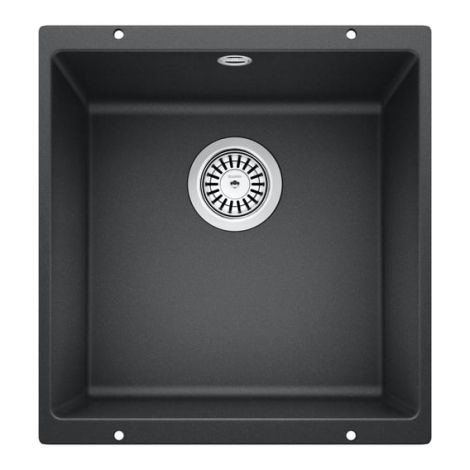  - BLANCO Rotan zlewozmywak podblatowy jednokomorowy 43 x 46 cm kolor antracyt mat 521332 - 521332 - Łazienki Szydłowski