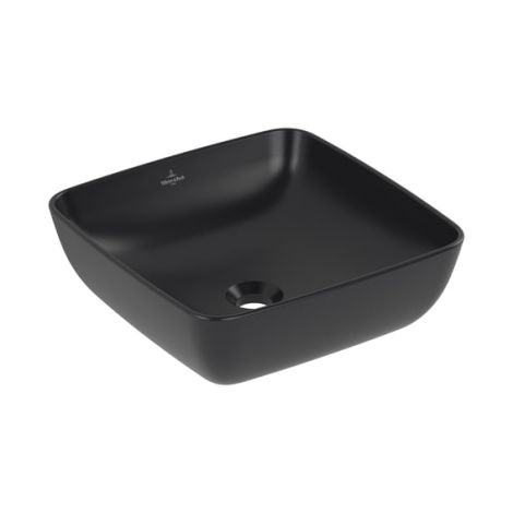  - VILLEROY & BOCH Artis Umywalka stojąca na blacie 41 x 41 cm pure black z CeramicPlus 417841R7 - 417841R7 - Łazienki Szydłowski