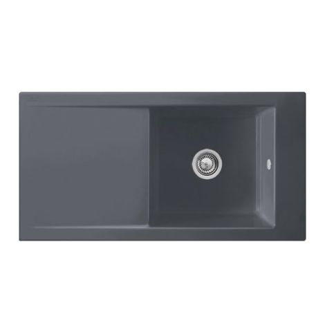 - Villeroy & Boch Timeline 60 Flat zlewozmywak 96,5 x 47,5 cm kolor graphite CeramicPlus 67901FI4 - 67901FI4 - Łazienki Szydłowski