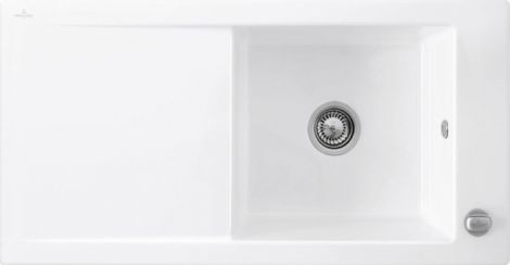 - VILLEROY & BOCH Timeline 60 zlewozmywak ceramiczny 100 x 51 cm, biały połysk ceramic plus 679001R1HL4 - 679001R1HL4 - Łazienki Szydłowski