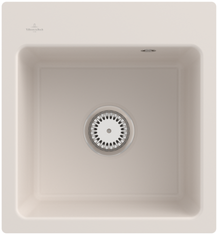  - Villeroy & Boch Subway XS Flat zlewozmywak 44 x 47,5 cm kolor crema z CeramicPlus 67811FKR - 67811FKR - Łazienki Szydłowski