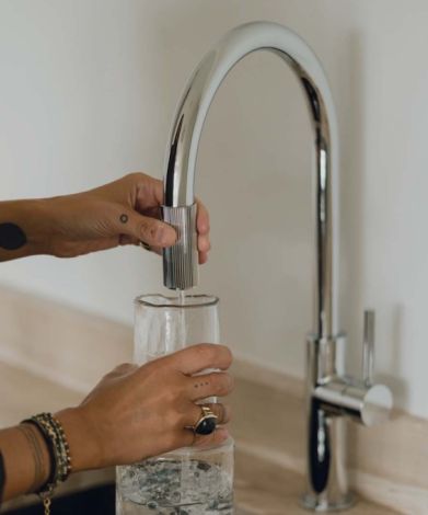  - OMNIRES SWITCH  bateria kuchenna z wyciąganą wylewką do podłączenia zestawu filtrującego chrom połysk SW9059CR - SW9059CR - Łazienki Szydłowski