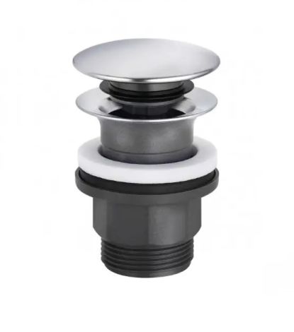 - KLUDI zamykany zawór spustowy typu PUSH-OPEN G 1 1/4 do umywalek z przelewem chrom 104260500 - 1042605-00 - Łazienki Szydłowski