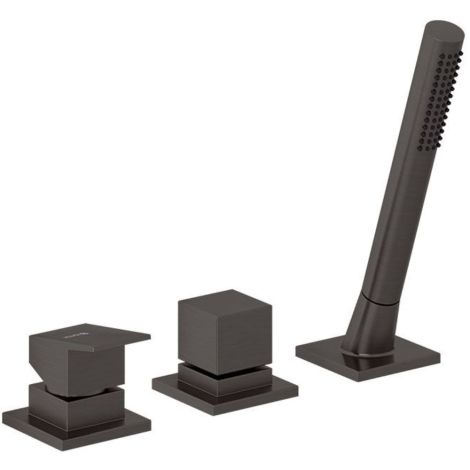  - KLUDI DECUS bateria wannowo- natryskowa czarny szczotkowany 54447N275 - 54447N275 - Łazienki Szydłowski