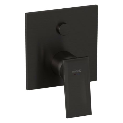  - KLUDI DECUS bateria wannowo-prysznicowa do Kludi Slim Boxx czarny szczotkowany 54759N275 - 54759N275 - Łazienki Szydłowski