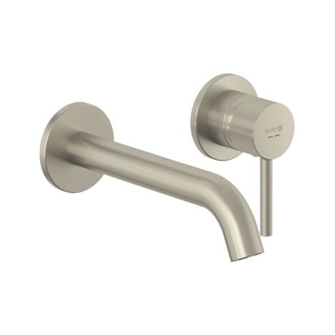 - KLUDI Bozz ścienna bateria umywalkowa 23 cm nikiel szczotkowany 38245N576 - 38245N576 - Łazienki Szydłowski