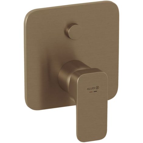  - KLUDI RENON bateria podtynkowa do dwóch odbiorników brąz szczotkowany 42759N175 - 42759N175 - Łazienki Szydłowski