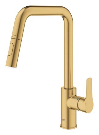 - GROHE-Eurosmart Bateria kuchenna z wyciąganą wylewką brushed cool sunrise 30619GN0 - 30619GN0 - Łazienki Szydłowski