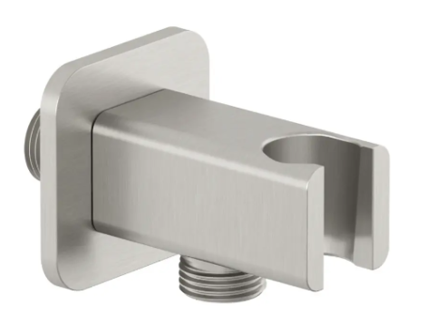  - KLUDI A-QA przyłącze kątowe do węża natryskowego ze ściennym uchwytem natryskowym nikiel szczotkowany 65568N500 - 65568N5-00 - Łazienki Szydłowski