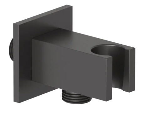  - KLUDI A-QA przyłącze kątowe do węża natryskowego ze ściennym uchwytem natryskowym czarny mat 655693900 - 6556939-00 - Łazienki Szydłowski