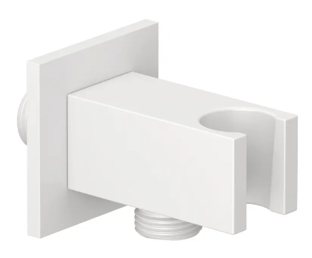  - KLUDI A-QA przyłącze kątowe do węża natryskowego ze ściennym uchwytem natryskowym biały mat 655695300 - 6556953-00 - Łazienki Szydłowski