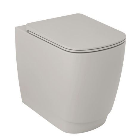  - KLUDI RESA S miska ceramiczna WC stojąca bez deski sedesowej kolor jasny szary mat 27WCB03O2 - 27WCB03O2 - Łazienki Szydłowski