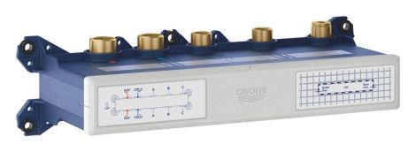 - GROHE-AQUA Tiles Podtynkowy termostatyczny zawór mieszający z 3 zaworami 1068690000 - 1068690000 - Łazienki Szydłowski