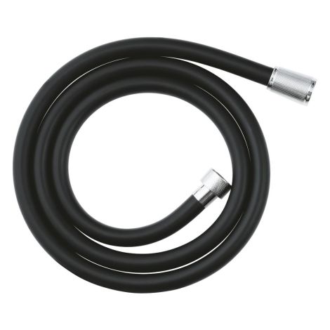 - GROHE-Silverflex TwistStop Wąż prysznicowy 150 cm czarny/chrom 107061KI00 - 107061KI00 - Łazienki Szydłowski