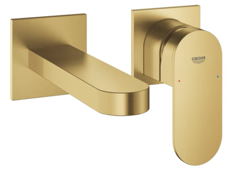  - GROHE-Plus 2-otworowa bateria umywalkowa rozmiar M, wysięg wylewki 14,7 cm brushed cool sunrise 29303GN4 - 29303GN4 - Łazienki Szydłowski