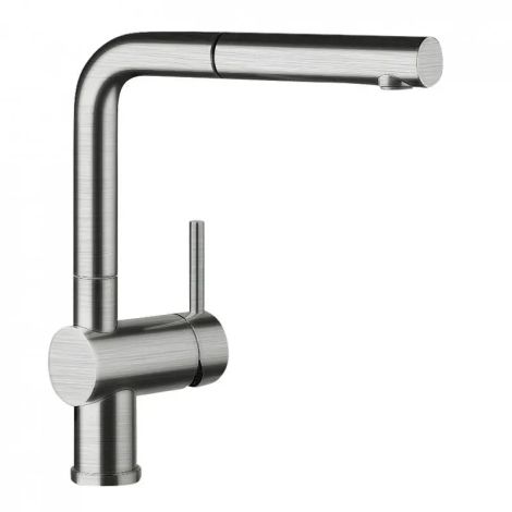  - Blanco Linus S Bateria kuchenna z wyciąganą końcówką, stal nierdzewna szczotkowana 517184 - 517184 - Łazienki Szydłowski